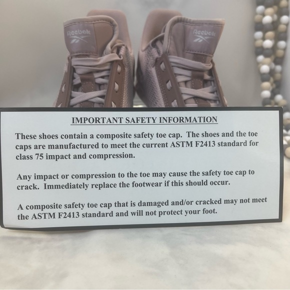 Reebok Sublite Legend Work Sneaker women’s 7 Rose Gold Safety toe - Picture 14 of 14